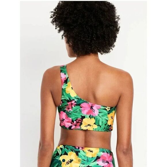 Old Navy Printed One-Shoulder  Bikini Swim Top  & Bottoms Set SZ XS #2102 - Picture 8 of 16